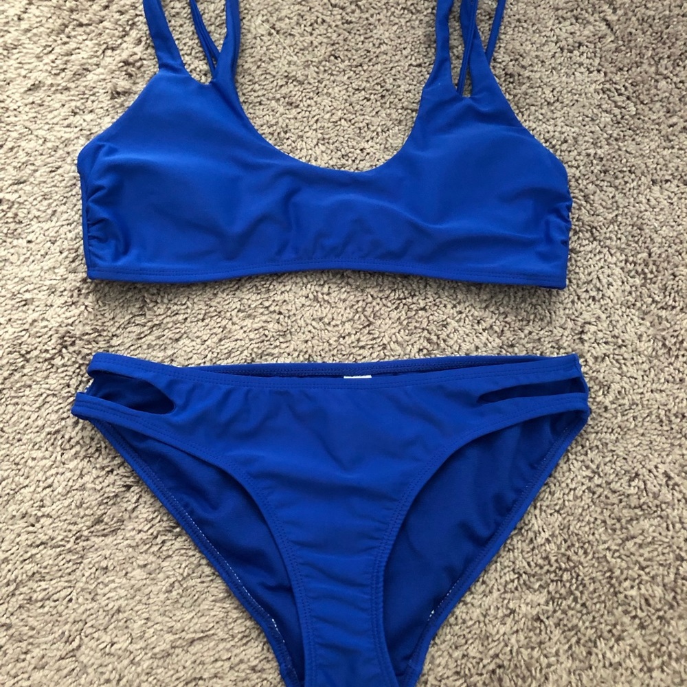 Blue bikini